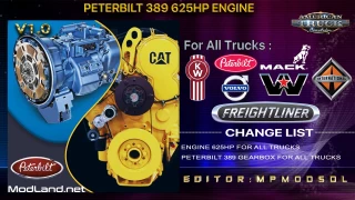 Peterbilt 389 625HP Engine For All Trucks Mod For ATS Multiplayer 1.39 v1.0 thumbnail 2