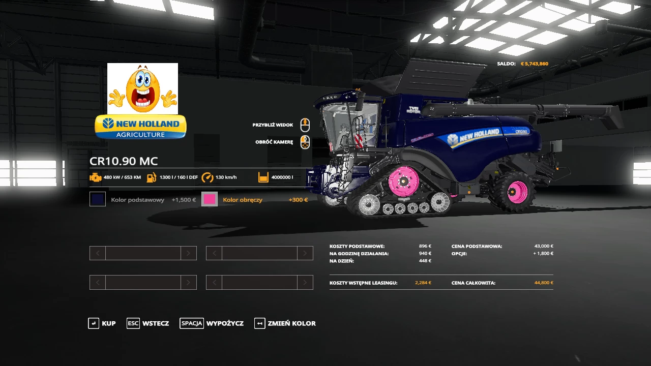 NewHolland CR1090 MultiColor Pack v1