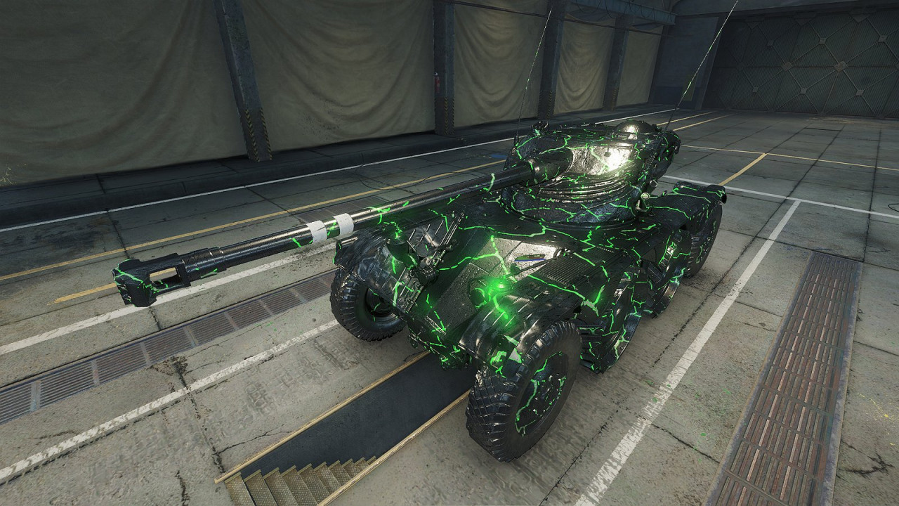 "Kryptonite" Panhard EBR 75 (FL 10) skin (GLOW EFFECT/CUSTOMIZABLE)