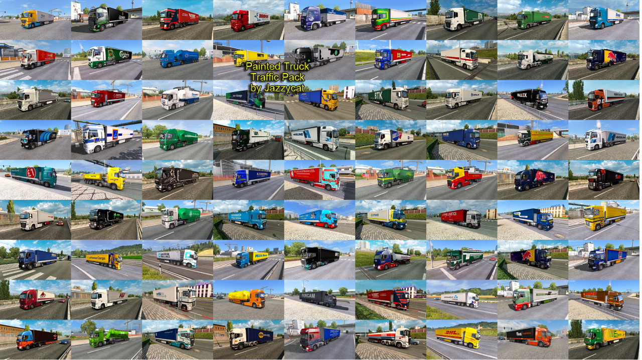 Painted Truck Traffic Pack by Jazzycat