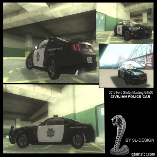 2010 Ford Shelby Mustang GT500 Civilians Cop Cars