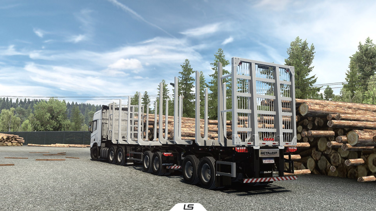 Metalesp Bi-Train Wood Transport 7 Axles
