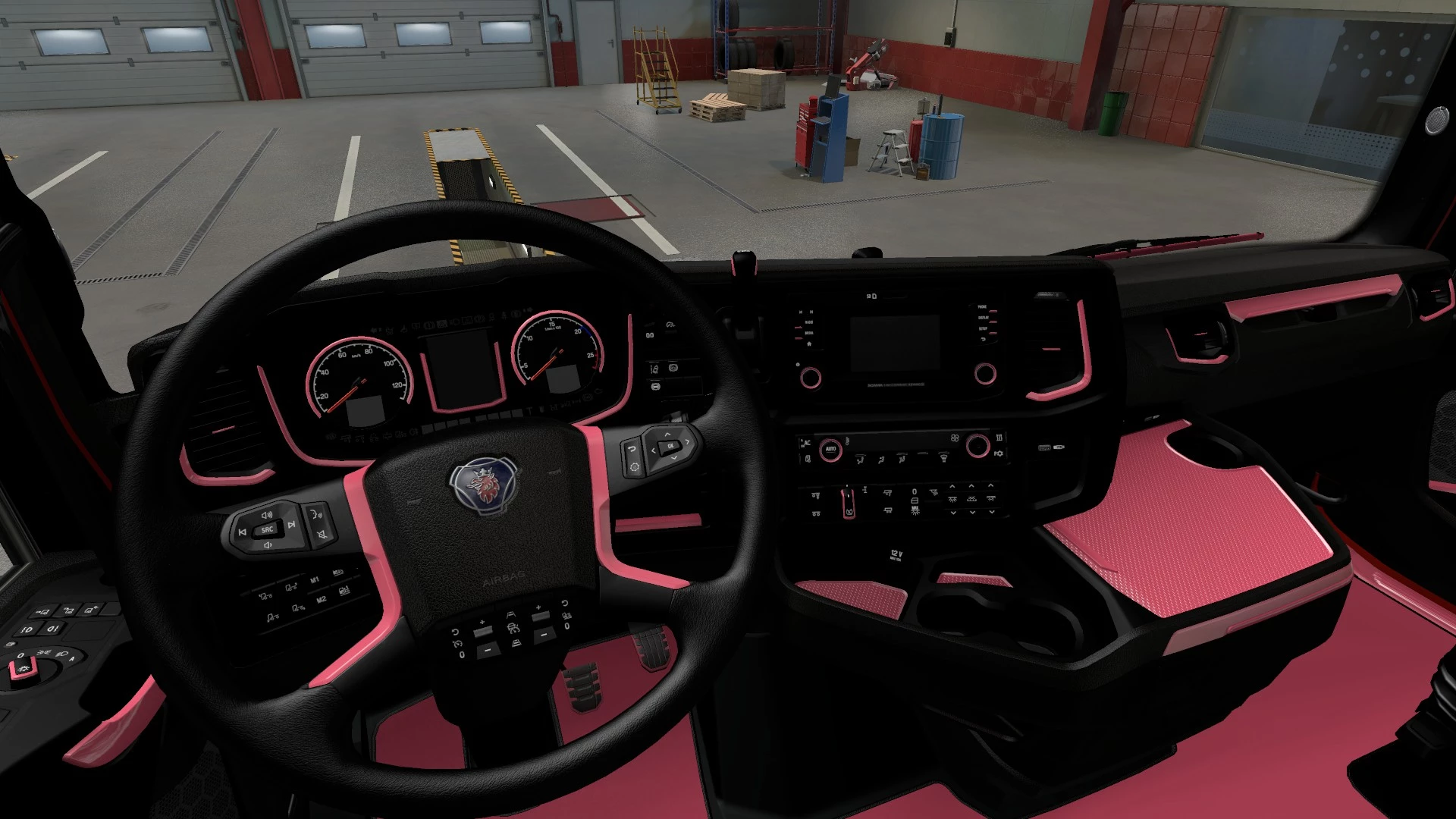 Pink Interior for Scania 2016 1