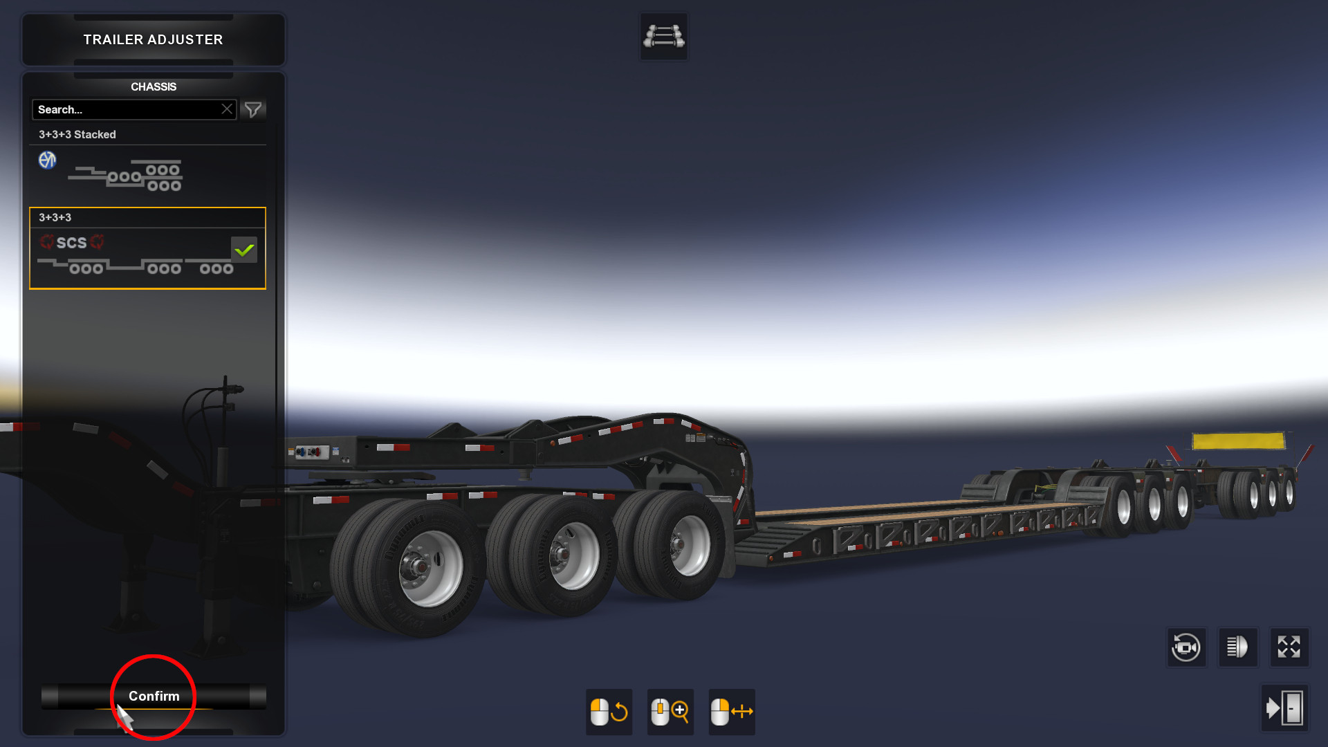 Stacked SCS Lowboy Trailers.