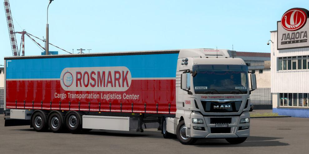 ROSMARK skinpack for MAN TGX euro 6 and its own trailer