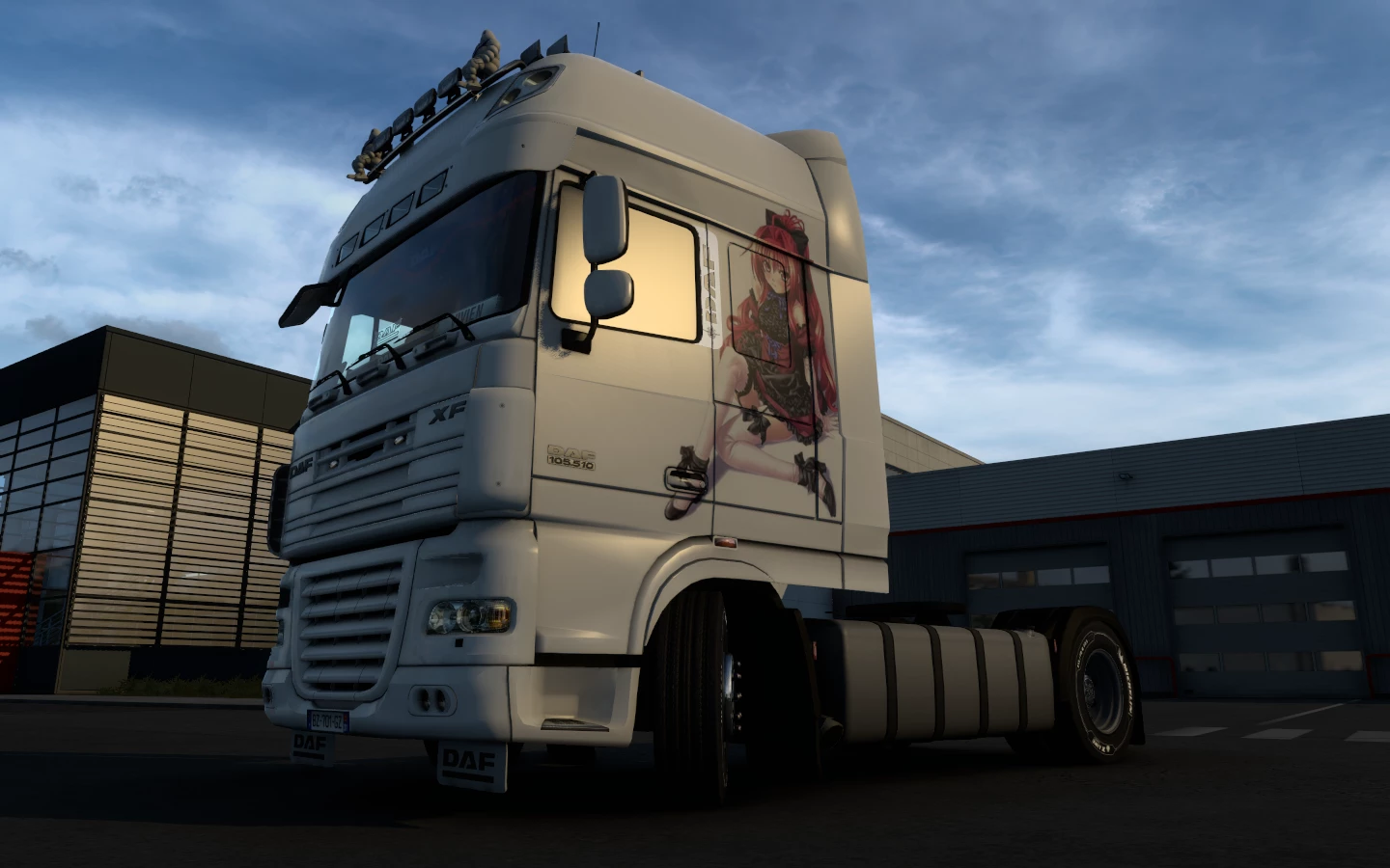 Skin Daf Xf 105 Anime Fille 1 40 Ets 2