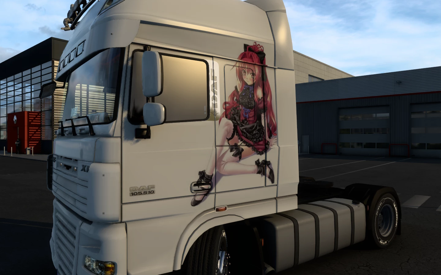 skin DAF XF 105 anime fille 1.40 - ETS 2