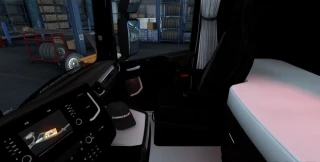 Scania S black white interior v1.0 thumbnail 2