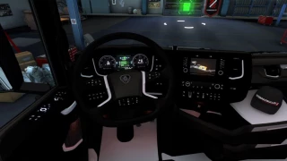 Scania S black white interior v1.0 thumbnail 3