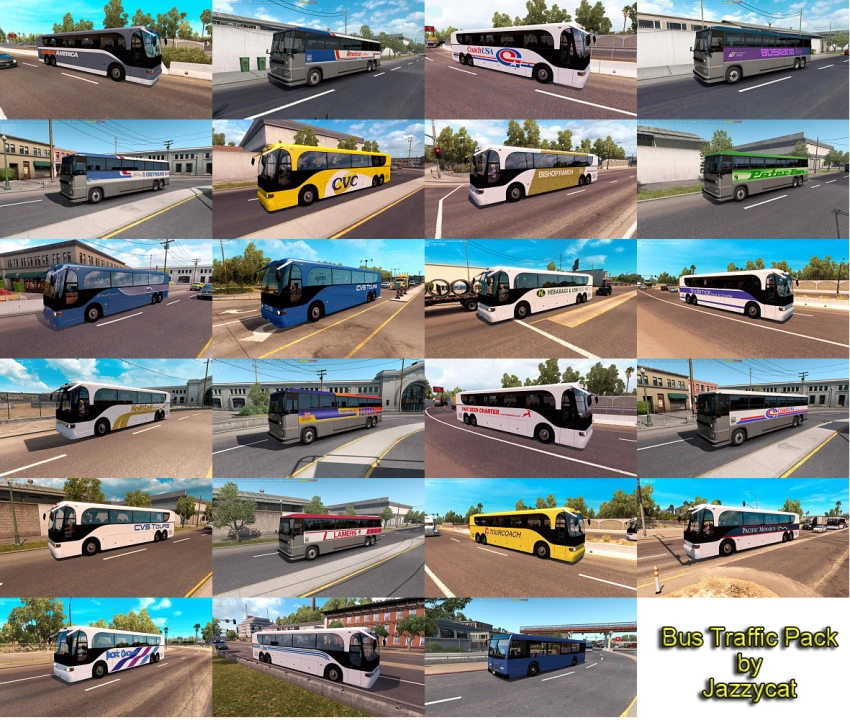 Bus Traffic Pack by Jazzycat