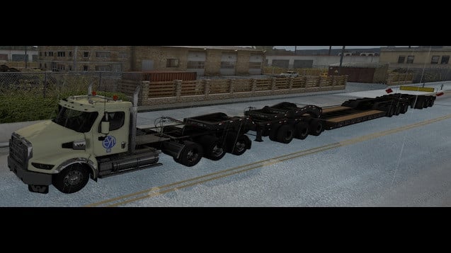 Stacked SCS Lowboy Trailers