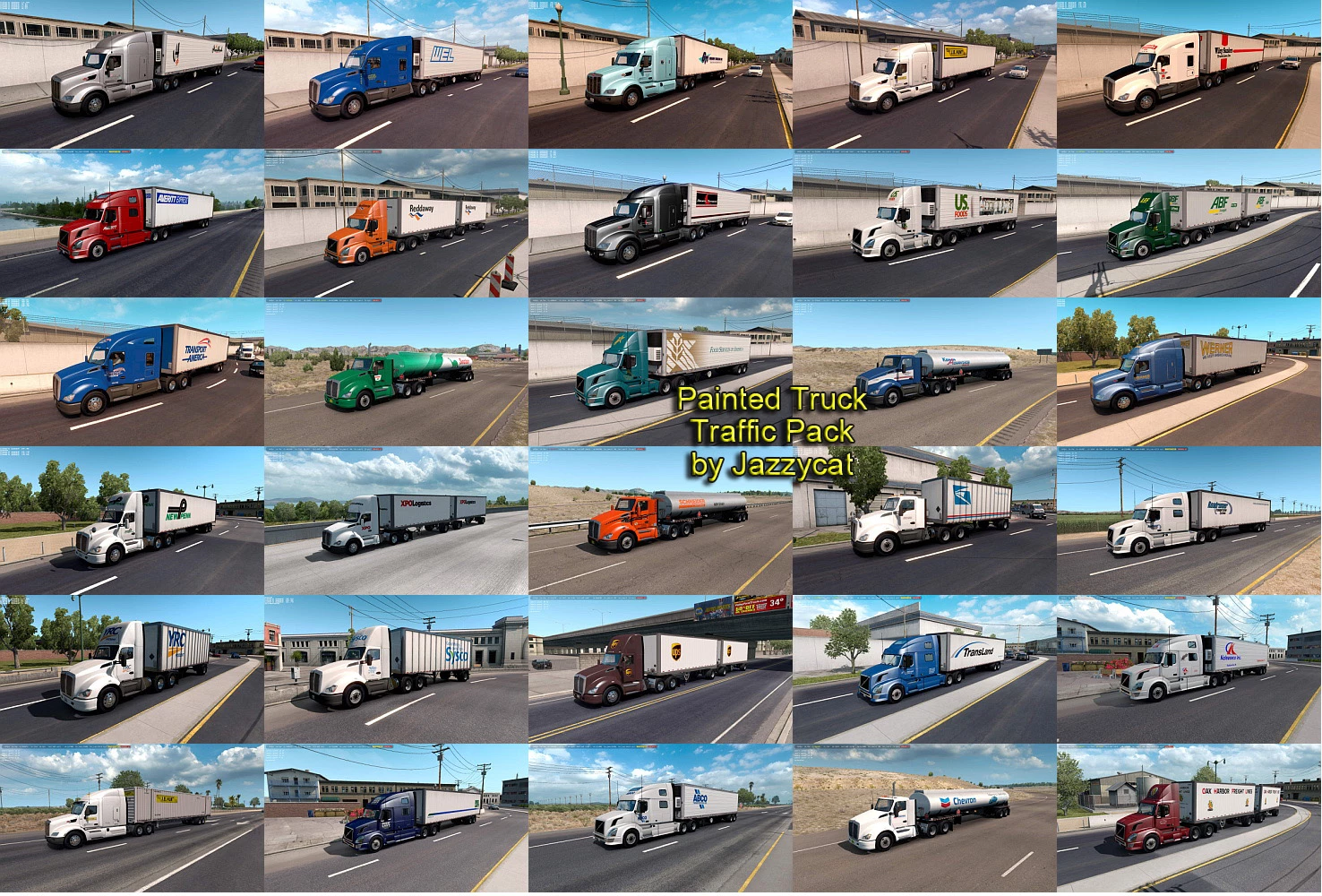 Painted Truck Traffic Pack by Jazzycat 6.1.16