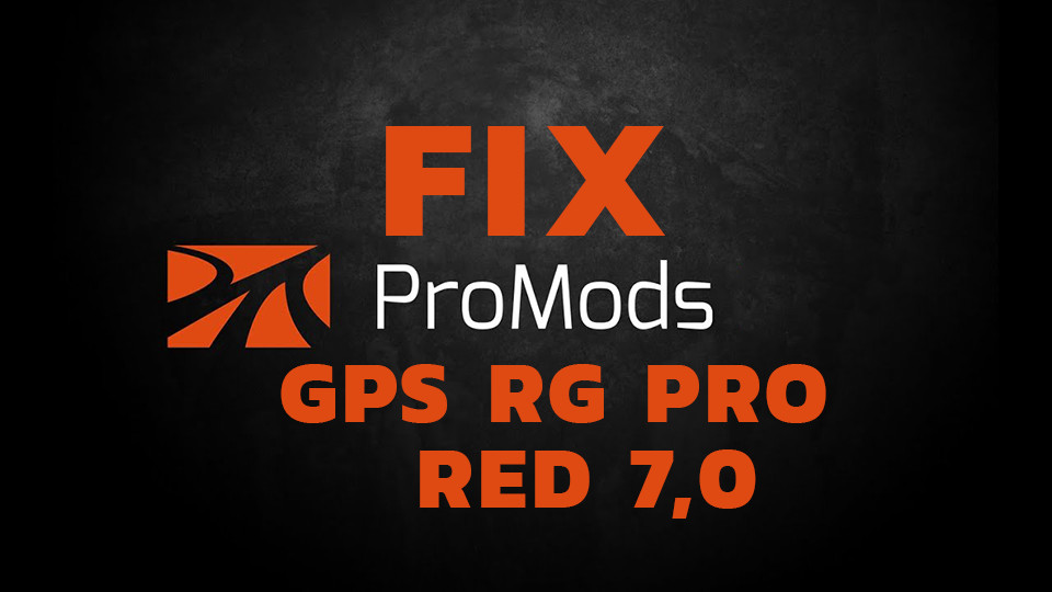 GPS RG PRO RED Promods FIX