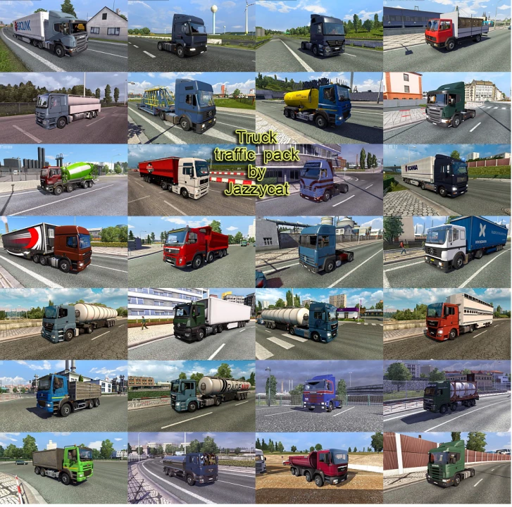 Truck Traffic Pack by Jazzycat