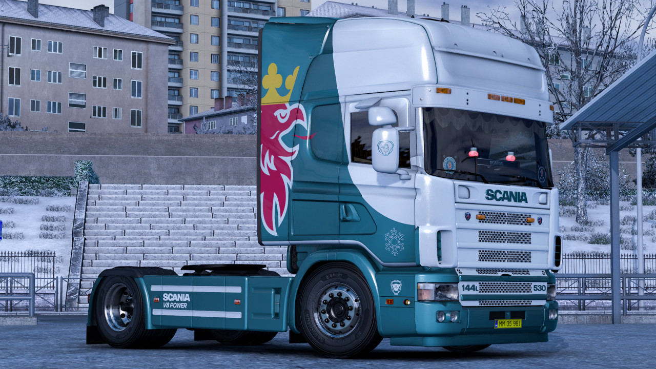 Changeable metallic Skin for Scania 4 Series by RJL