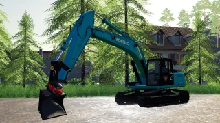 Kobelco SK210 Rototilt v 1.0 thumbnail 3