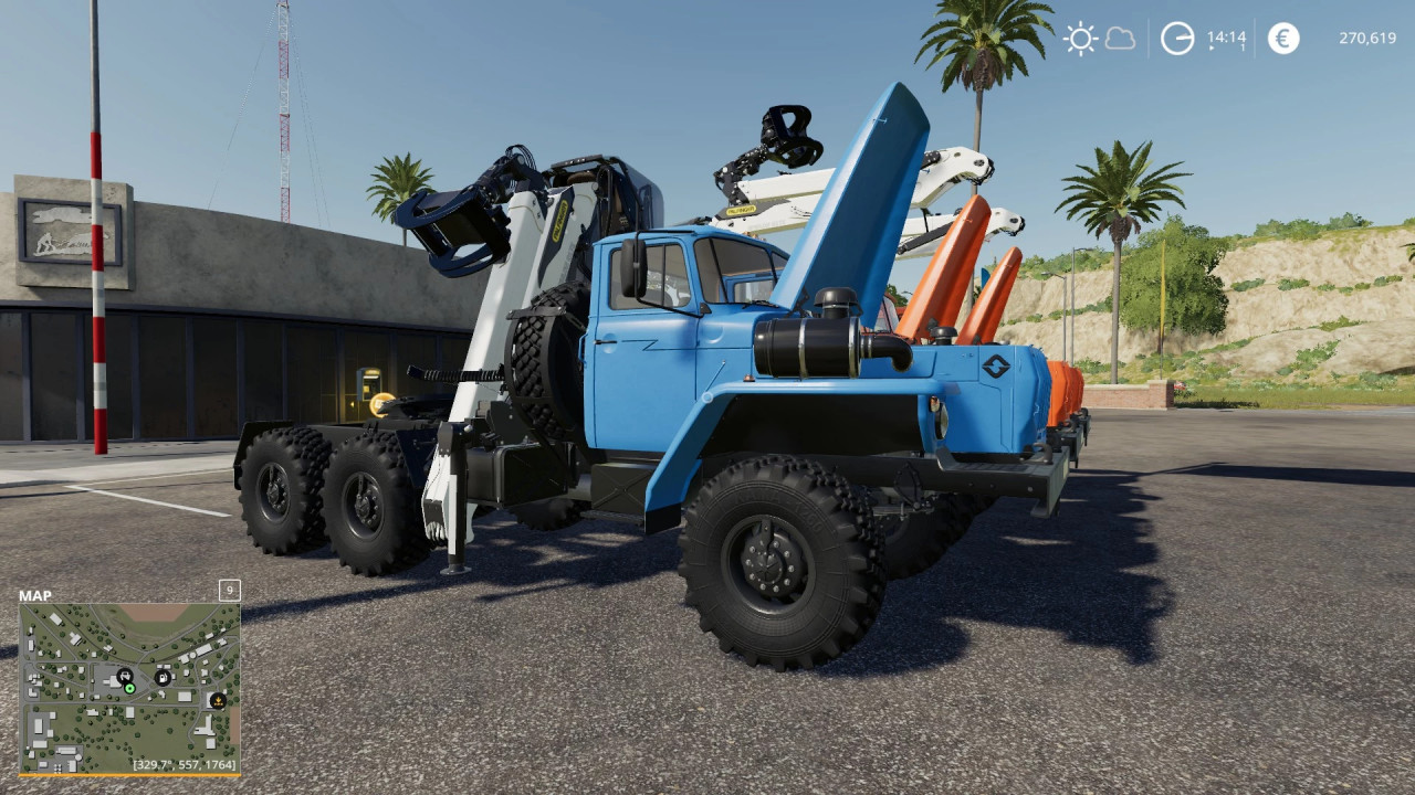 URAL 44202 with Manipulator
