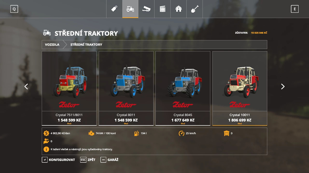 ZETOR URII PACK