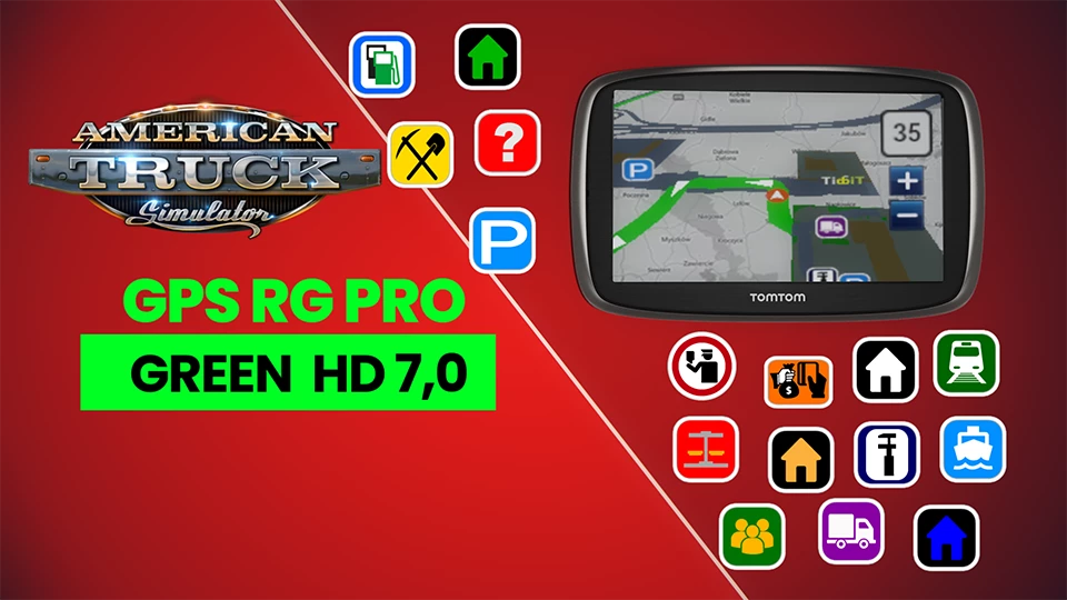GPS RG PRO GREEN HD 7,0