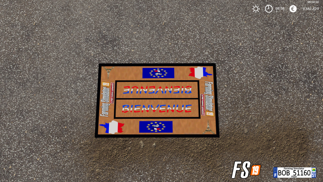 FS19 Tapis de porte By BOB51160