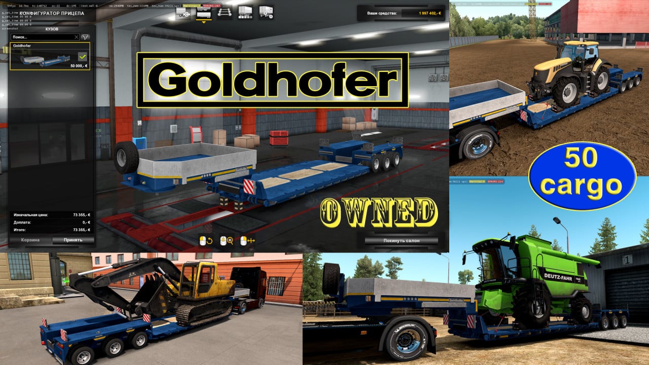 Ownable overweight trailer Goldhofer