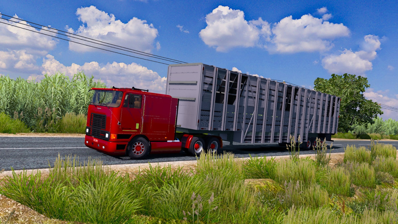 INTERNACIONAL EDIT BR Truck + Big Livestock Trailer Mod - ETS2 1.40