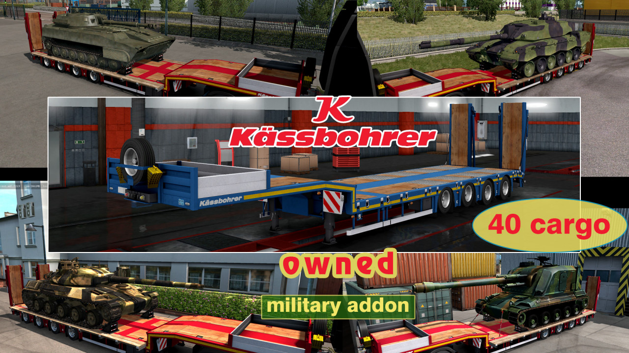 Military Addon for Ownable Trailer Kassbohrer LB4E