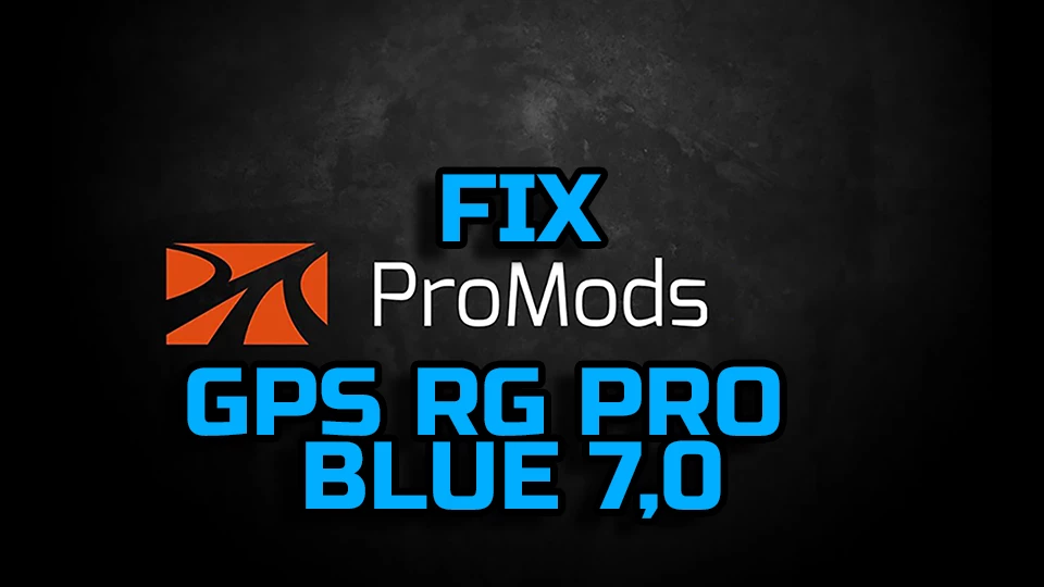 GPS RG PRO BLUE Promods FIX 7,0