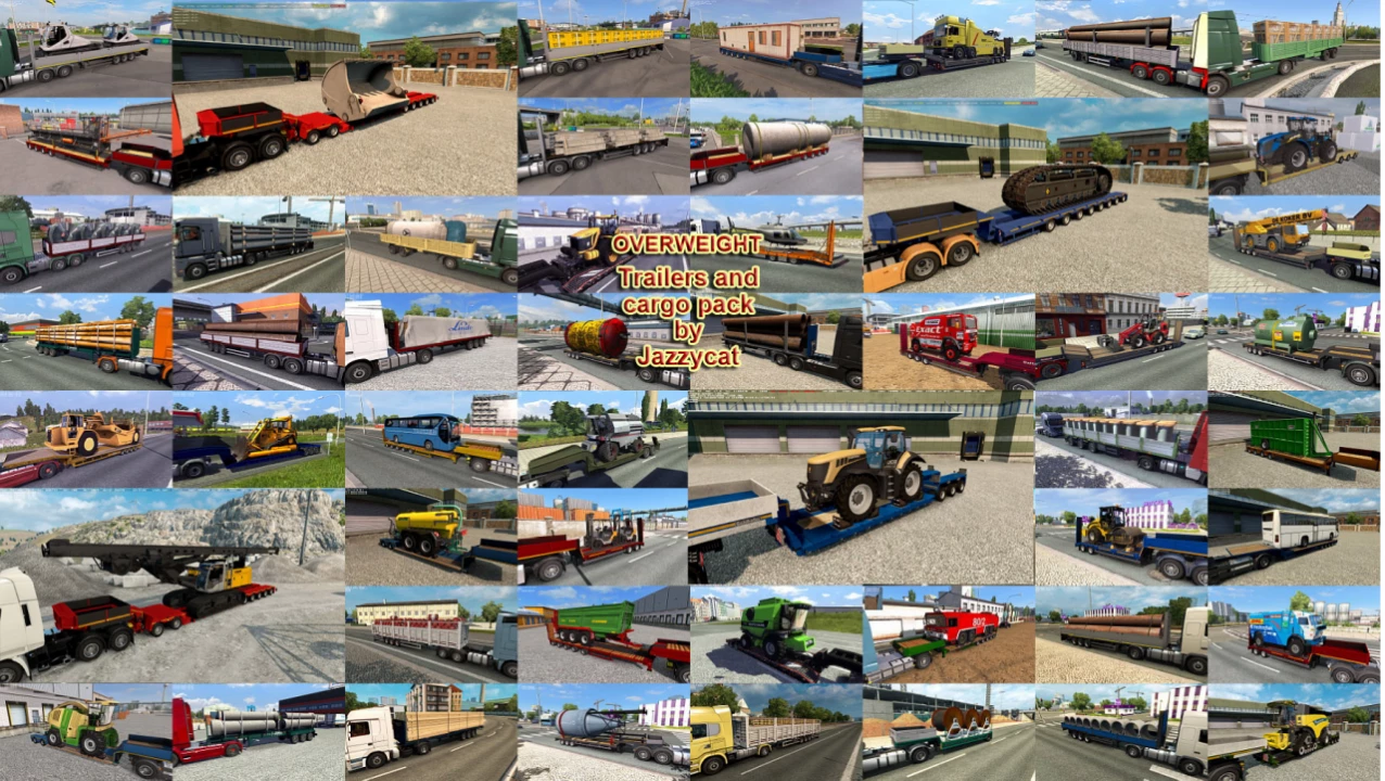 Overweight Trailers and Cargo Pack by Jazzycat