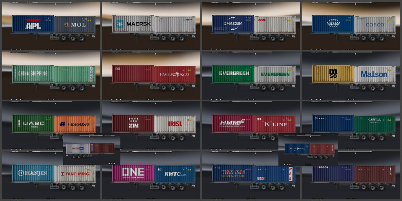 Shipping Container Cargo Pack by Satyanwesi ETS2 1.40