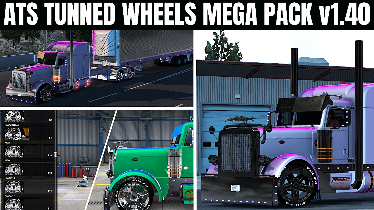 LEGENDARY PACK WHEELS RIMS TIRES | American Truck Simulator v1.40 1.0