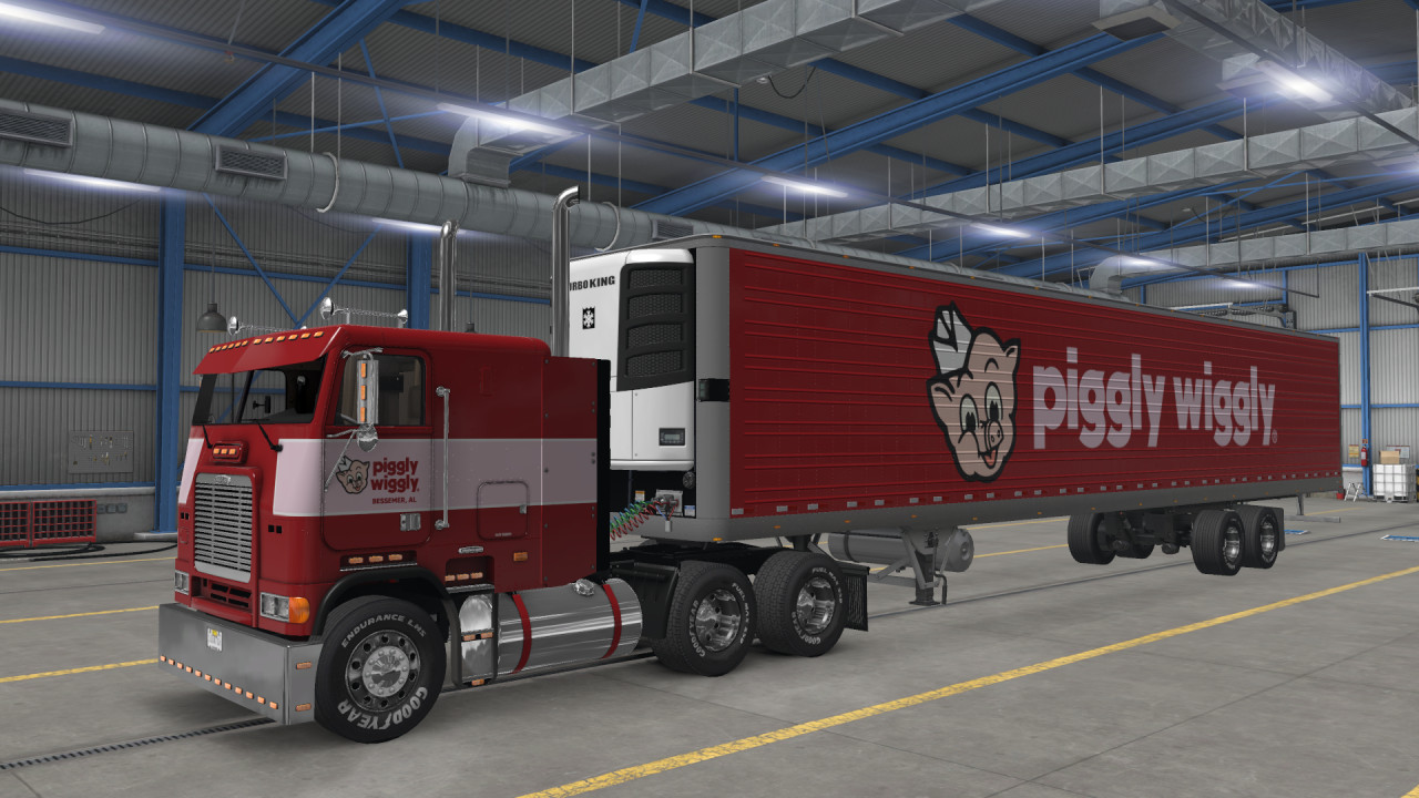 Freightliner FLB Piggly Wiggly Truck and Trailer
