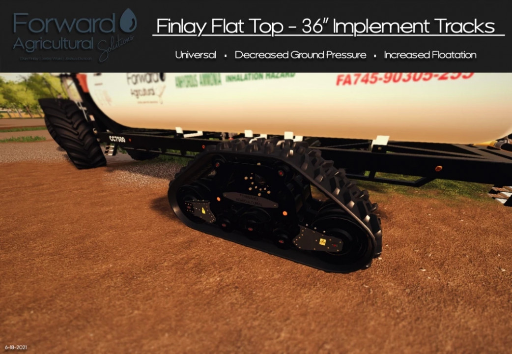 Finlay Flat Top - 36” Implement Tracks