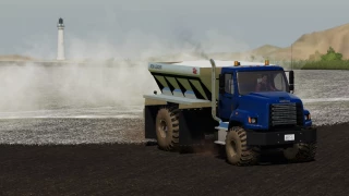 Freightliner 108SD with New Leader L4330G4 Lime / Fertilizer Spreader v 1.0 thumbnail 2