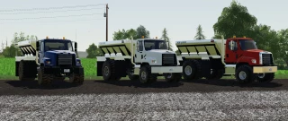 Freightliner 108SD with New Leader L4330G4 Lime / Fertilizer Spreader v 1.0 thumbnail 7