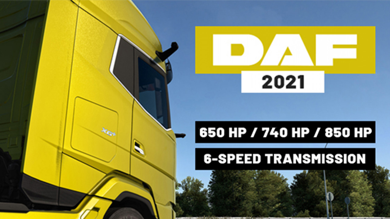 DAF 2021 XG/XG+ more engines + 6-speed transmissions