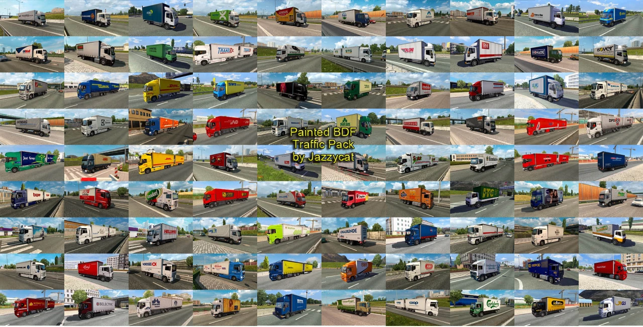 Painted BDF Traffic Pack by Jazzycat