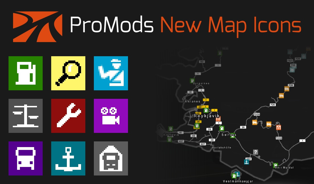 ProMods New Map Icons