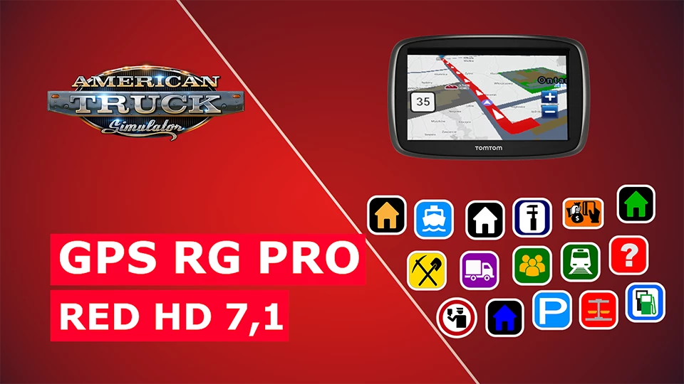 GPS RG PRO RED HD 7,1