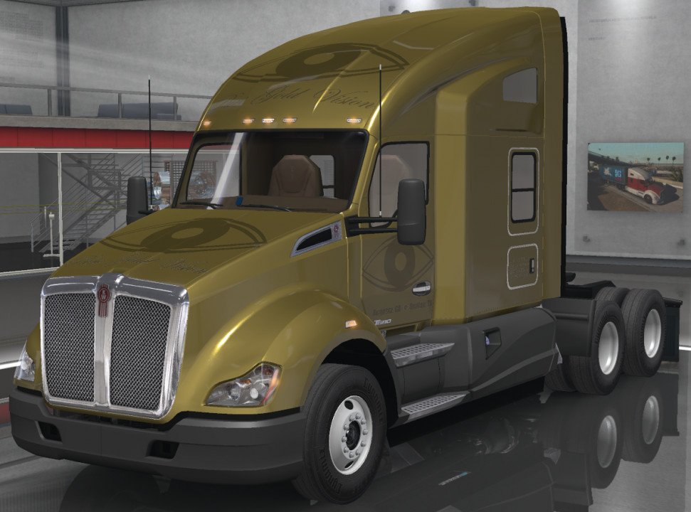 Pure Gold Vision Skins - Kenworth T680 Hi Rise Sleeper