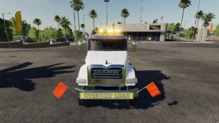 Mack Granite Semi Oversize Load Truck v 1.0 thumbnail 2