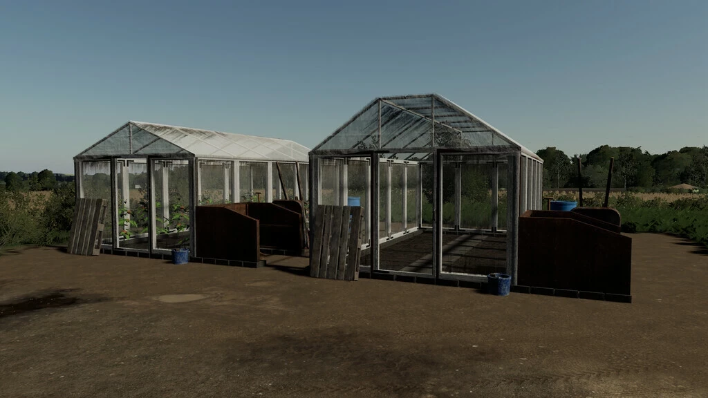 Pack Of Polish Greenhouses With Tomatoes v 2.0