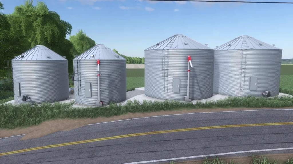 Placeable Grain Bins (3 versions) v 1.0