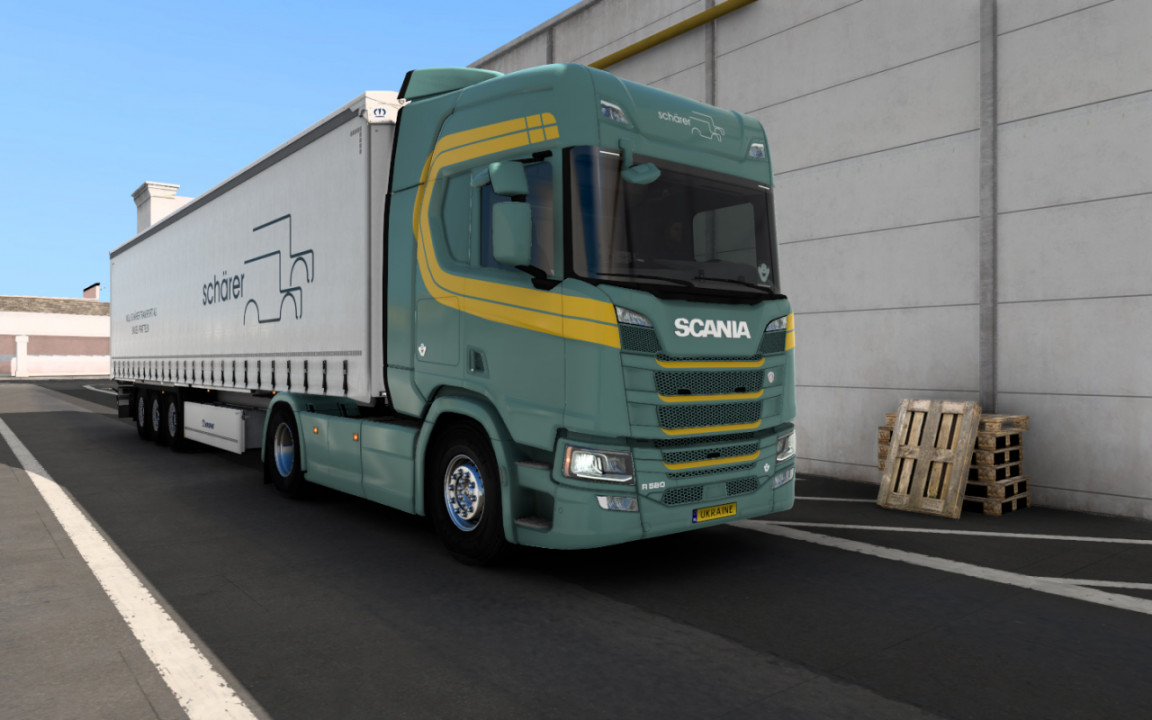 Shärer Transport AG skin pack for Scania R and Krone Profiliner