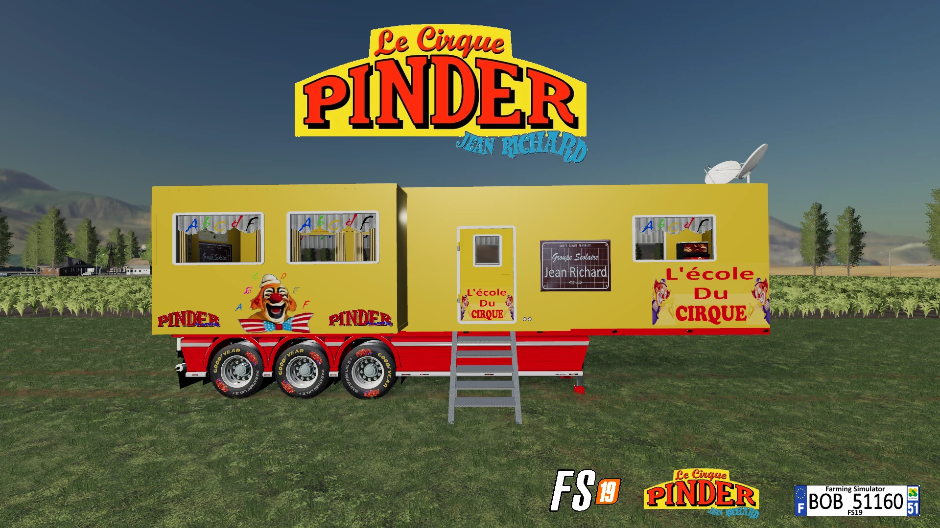 FS19 Trailer Ecole PINDER By BOB51160 1.0.0.0