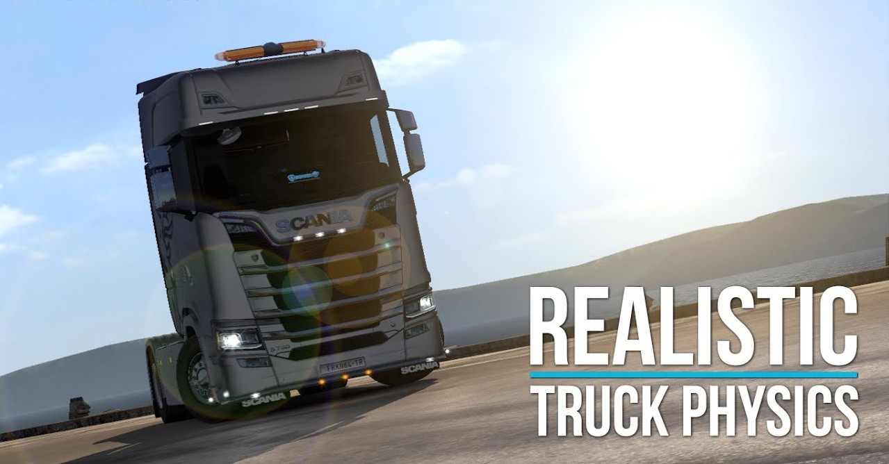 [ETS 2] Realistic Truck Physics Mod and keyboard steering by karolekhue v1.0 1.40/1.41