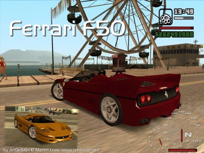 How to get FERRARI in GTA San Andreas (Ferrari mod)