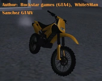 Código da moto Sanchez do GTA IV 
