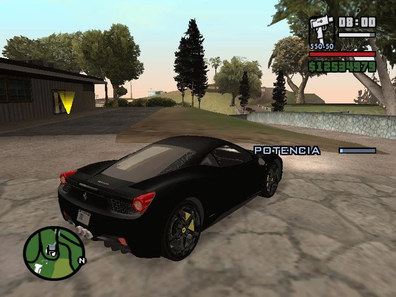 Ferrari 458 Italia Black para GTA San Andreas