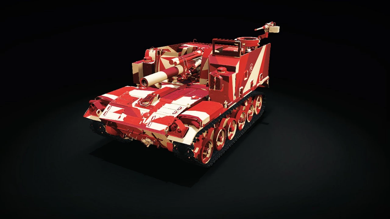 Red and White Camouflage Skin: US M44
